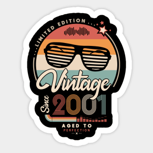 vintage  since 2001 Sticker